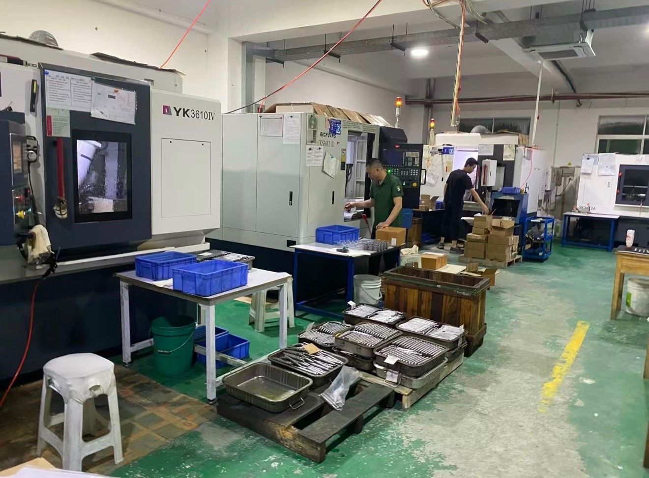 CNC machining production line at a Chinese factory during a Sauce Asia client project